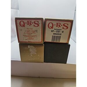 Lot Of 4 Vintage QRS Player Piano Rolls